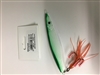 MFS 7oz Flutter Jig Lure Glow/Green w/Squid