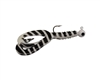 1/4oz White & Black Stripes DT/White Head/Blk Eye 2/Pk