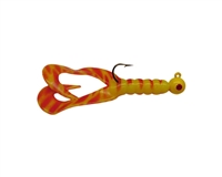 1/4oz Yellow &red Stripes DT/Yellow Head/Red Eye 2/Pk