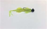 3/8oz Hairy Hog Jigs Ghart Glitter Body / Black Head/ White Eye 2/PK