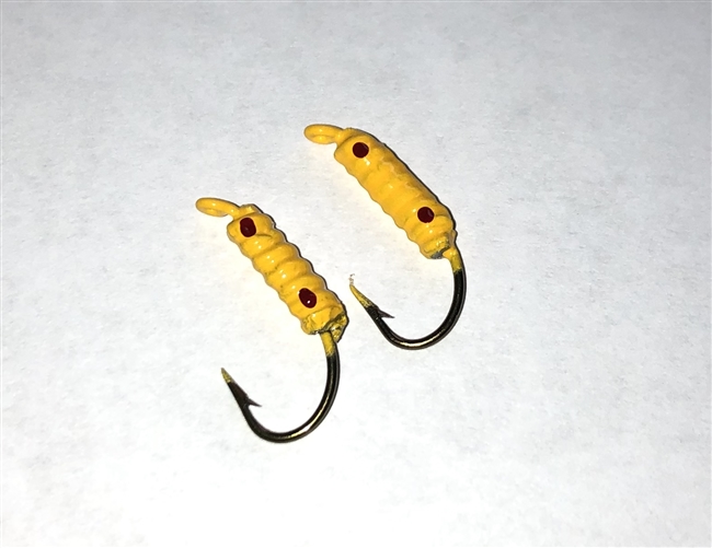 MFS # 6 Lead Worms Yellow/Red Dots 2/Pk