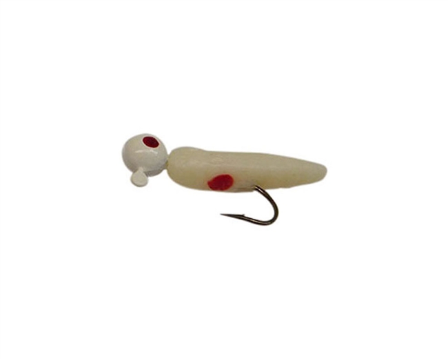 1/16oz White Red Dot/White Head/Red Eye 2/Pk