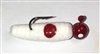 1/16oz White Red Dot/Red Head/White Eye 2/Pk