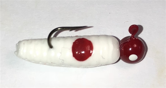 1/16oz White Red Dot/Red Head/White Eye 2/Pk