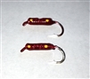 MFS # 6  Lead Worms Red/Yellow Dots 2/Pk