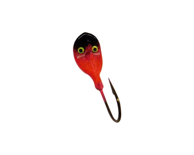 1/8oz Warbler Jigs FL.Red/Black Head 2/Pk