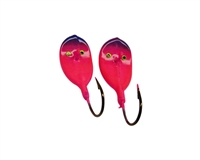 3/8oz Warbler Jigs Pink/Blue Head 2/Pk