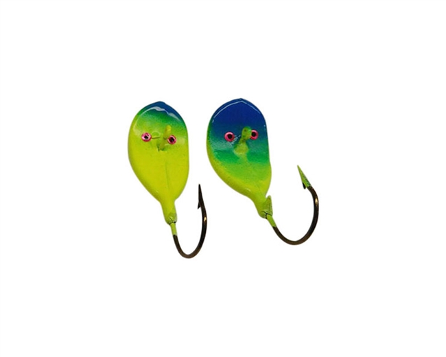 3/8oz Warbler Jigs Chart/Blue Head 2/Pk