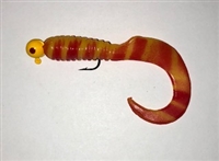 1/8oz Yellow&Red Stripes ST/Yellow Head/Red Eye 2/Pk