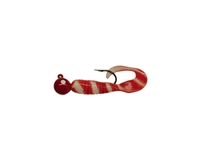 1/8oz White&Red Stripes ST/Red Head/White Eye 2/Pk