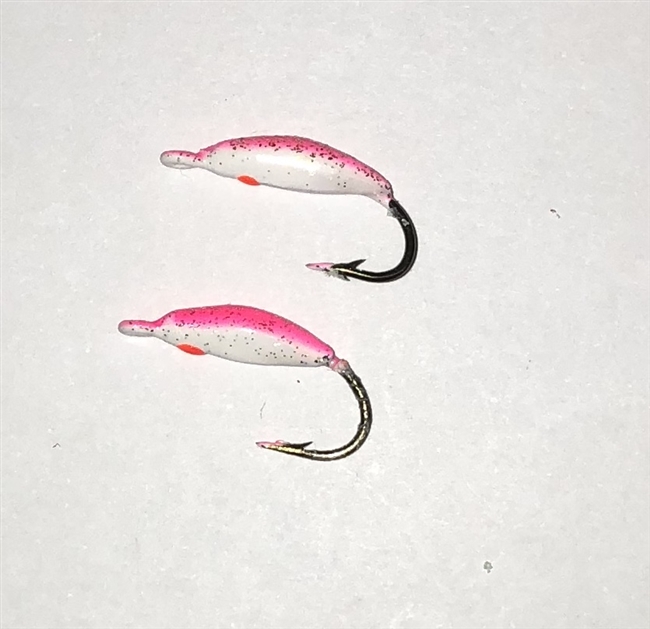 MFS #8 Glow "N" Glitter Jigs Pink 2/Pk