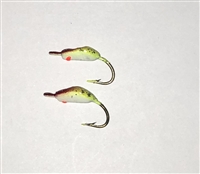 MFS #8 Glow "N" Glitter Jigs Red & Yellow Chart 2/Pk