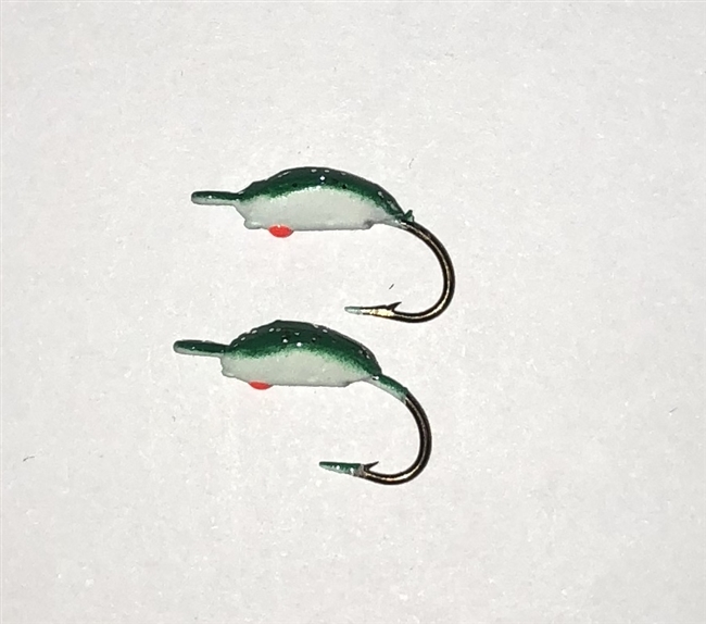 MFS # 10 Glow 'N' Glitter Jigs Green 2/Pk