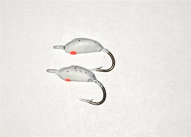 MFS # 10 Glow 'N' Glitter Jigs Glow White 2/Pk