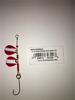 #1 MFS Double Red/White Stripe Spinner 1/Pk