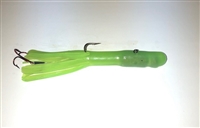 1oz MFS Sting "N" Tube Jig with Stinger/Lime 2/PK