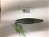 MFS 7oz Flutter Jig Lure Silver/Green w/Squid