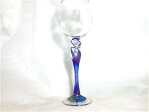 Mark Rosenbaum Blue Wine Goblet