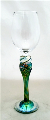 Mark Rosenbaum Green Wine Goblet