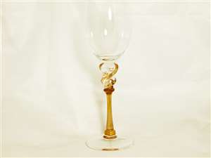 Minh Martin Gold Texas Twirl Wine Goblet