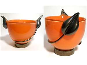 Ed Branson Tangerine Leaf Bowl