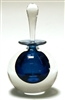 Mary Angus Silver Blue Glass Perfume Bottle