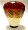 Michael Nourot Mantle Scarlet Nova Ovid  Glass Vase