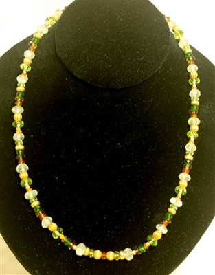 Laura Gibson 18Kt Gold semi precious gemstone necklace