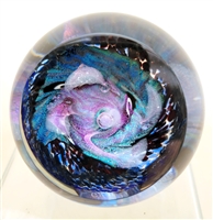 The Glass Eye Whirlpool Nebula Paper Weight