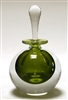 Mary Angus Silver Green Glass Perfume Bottle