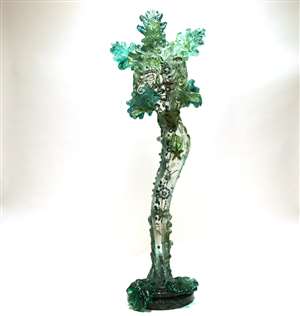 Susan Gott Green Leaf Man Sculpture