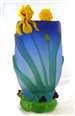 Tommie Rush Sculpted Yellow Iris Vase