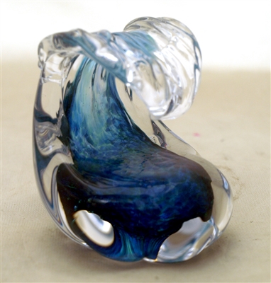 Anchor Bend Small Glass Wave Sculpture