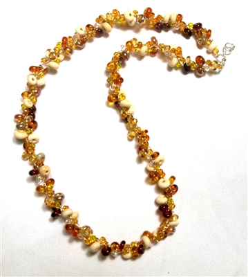 Alicia Niles Amber Pebble Necklace