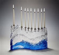 Joel Bless Blue Wave Menorah