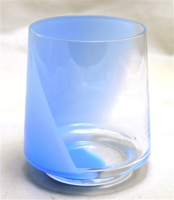 Ben Silver Blue Pastel Glass Tumbler