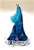 Ben Silver Extra Large Blue Wave Glass Sculpture