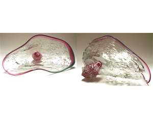 Will Dexter Water Baby Pink lip wrap 25 x 15 x 11.5 Sculpture