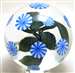 David Lotton Blue Floral Paperweight
