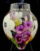 David Lotton Hand Blown Glass Mixed Bouquet Paperweight Vase