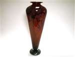 Dennis Mullen Aurora Red Serpentine Glass Vase