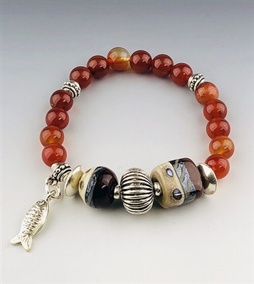 Dianne Zack Carnelian Bracelet