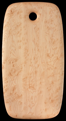 Ed Wohl  9 1/2" x 18"  Bird's Eye Maple Cutting Board