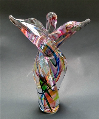 David Goldhagen Large Angel Glass Sculpture
