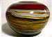 Daniel Gartner and Steven Blade Hand Blown Medium Red Glass Sphere