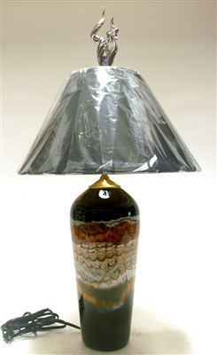 Gartner Blade Black Opal Tangerine Table Lamp