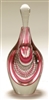 l Hermann Gina Lunn Ruby Pink veiled Perfume Bottle