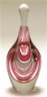 l Hermann Gina Lunn Ruby Pink veiled Perfume Bottle