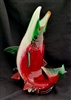 Michael Hopko Leaping Sockeye Salmon Glass Sculpture