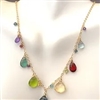 Judy Brandon Multi Semi-Precious Gemstone Necklace